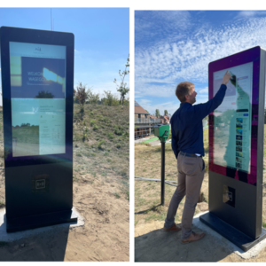 kiosk met touch display