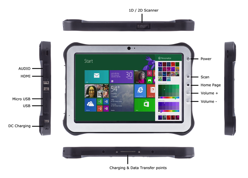 Rugged BT610 Tablet