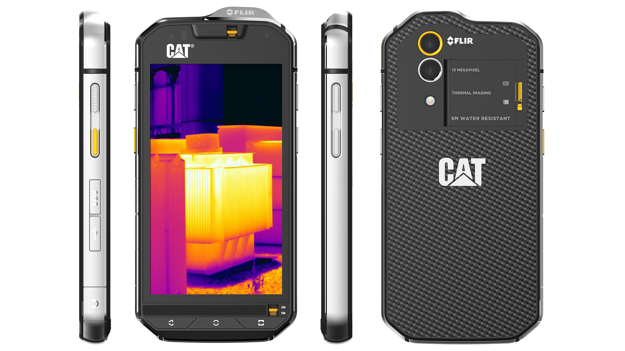 Cat S60 rugged smartphone thermal  4.7-inch Gorilla Glas