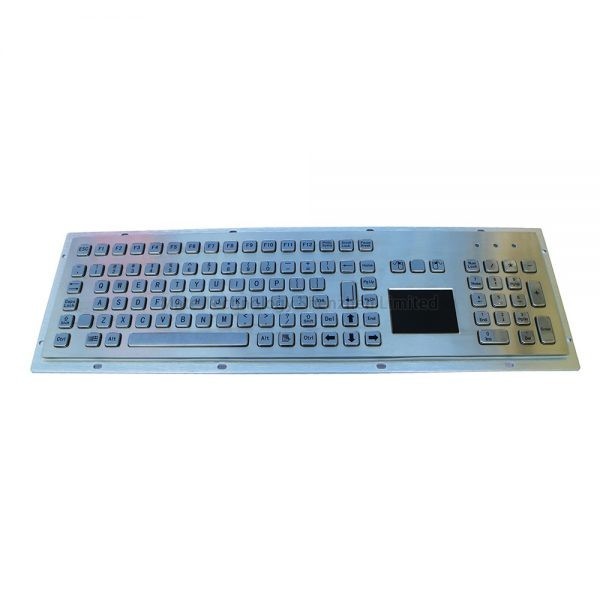 MKA-104-PN Stainless Steel Keyboard with Touchpad