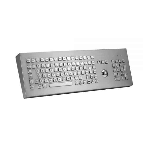 MKA-106-BMN Professional Desktop Industrial Keyboard with Trackball