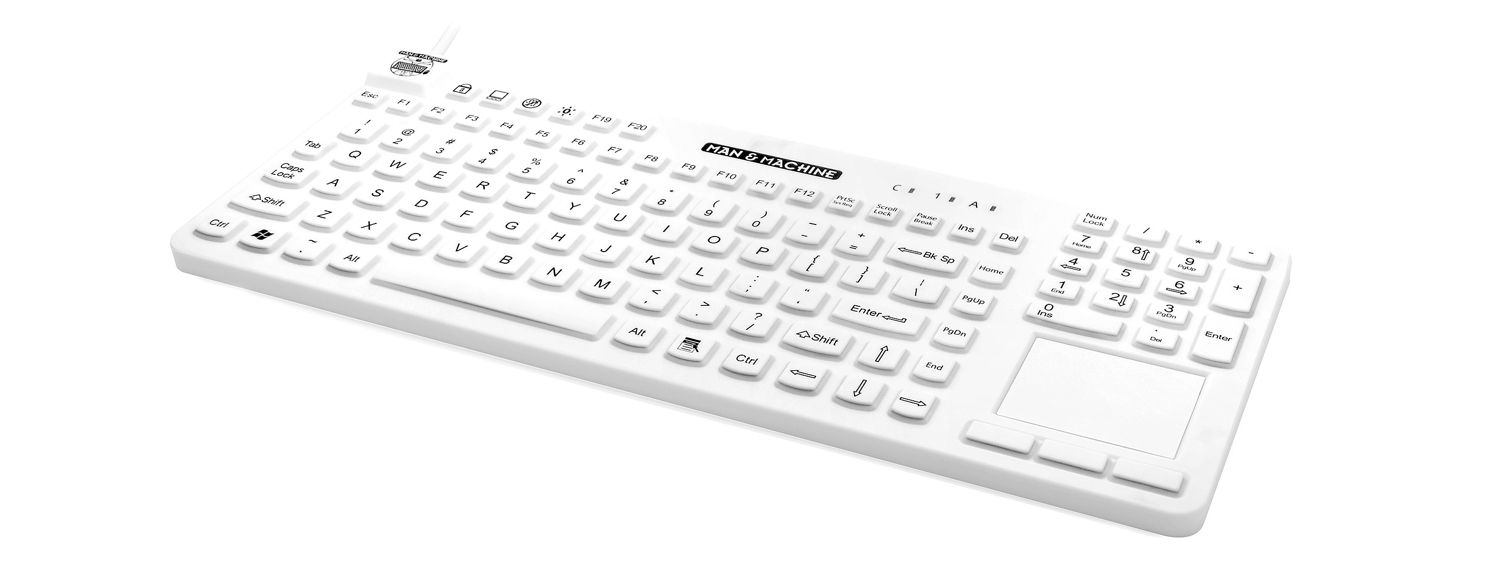 Really Cool Touch White Keyboard