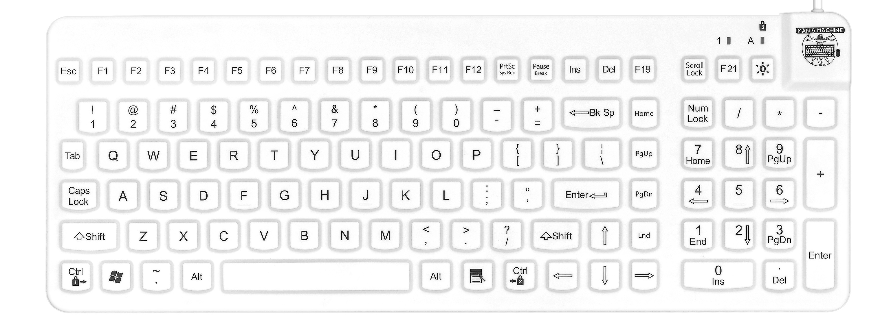 Really Cool White Keyboard
