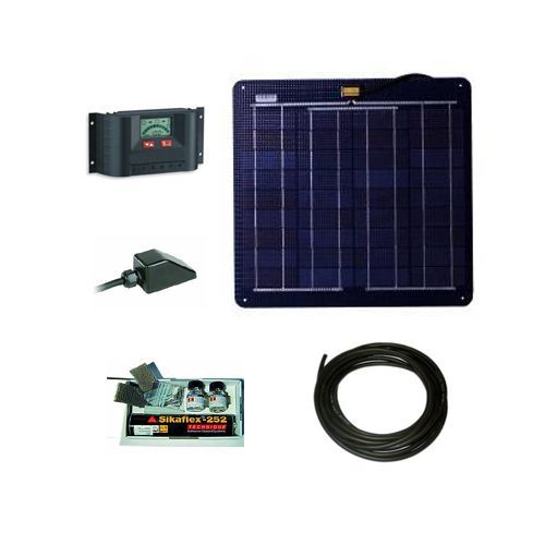 Rugged flexible waterproof solar panels for boats
